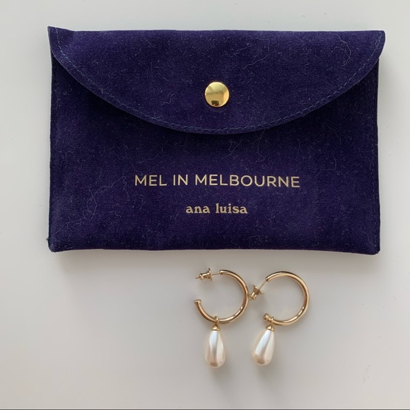ana luisa Jewelry - M.I.M. x Ana Luisa 2-in-1 Pearl Hoop Earrings